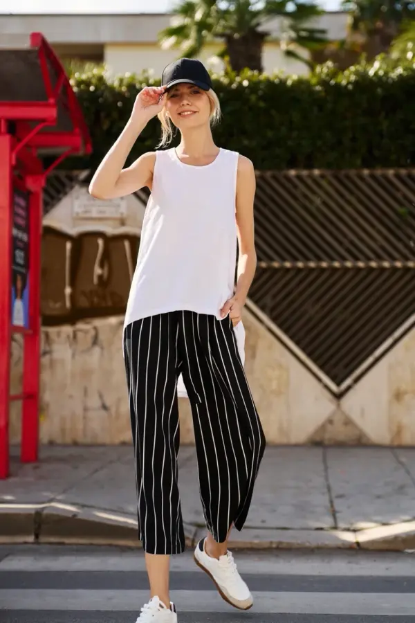 Marisse Marisse Asymmetrical White Top