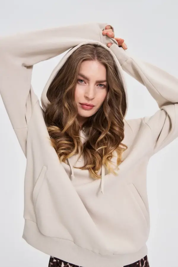 Marisse Marisse Beige Hoodie