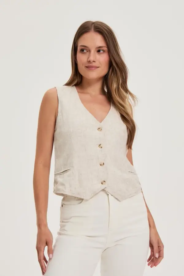 Marisse Marisse Beige Vest