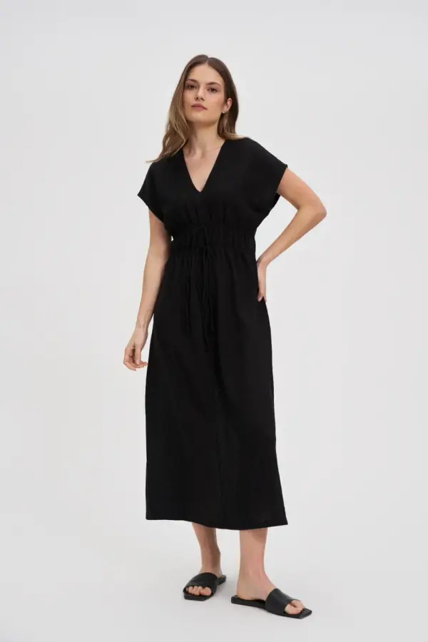 Marisse Marisse Black Midi Dress