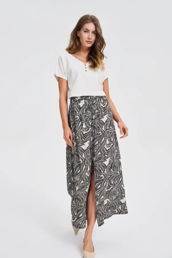 Marisse Marisse Black Viscose Skirt