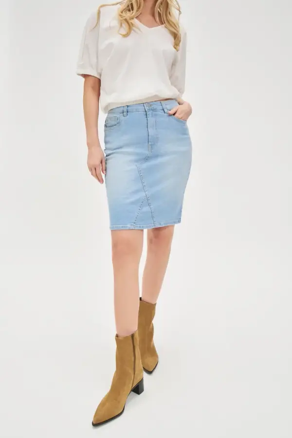 Marisse Marisse Blue Denim Skirt