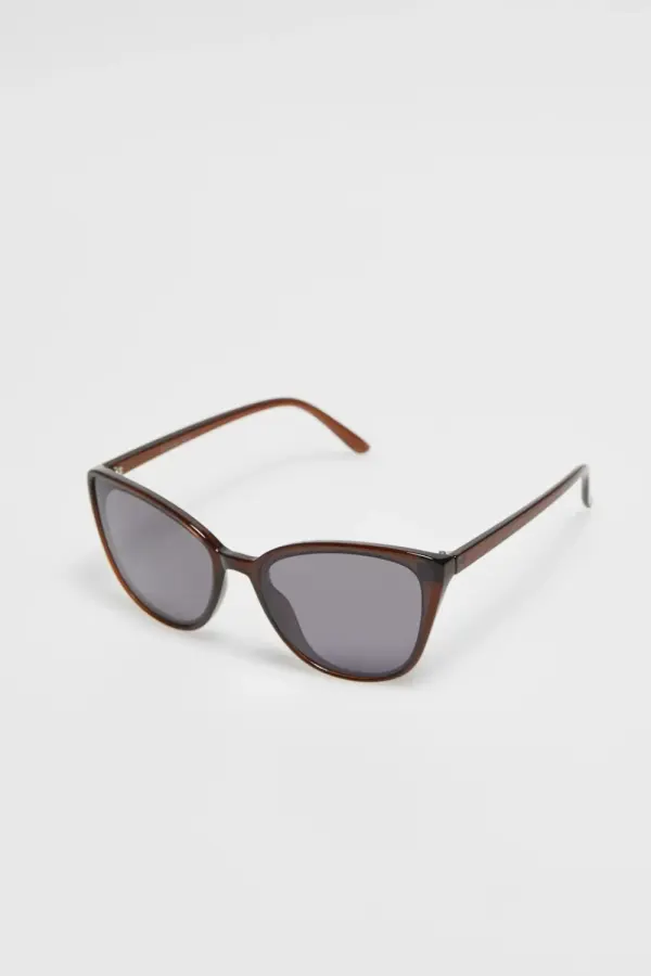 Marisse Marisse Brown Cat-Eye Sunglasses