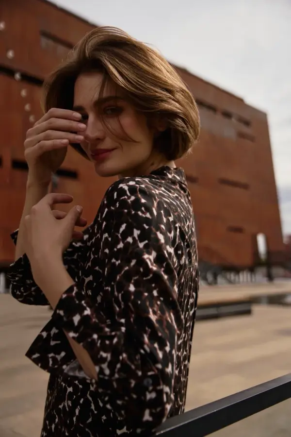 Marisse Marisse Brown Viscose Shirt