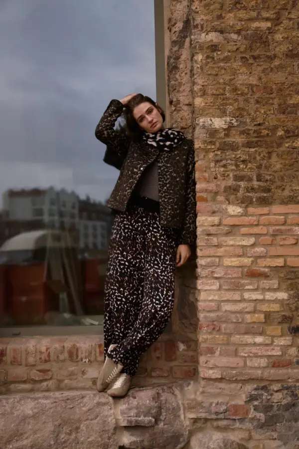 Marisse Marisse Brown Viscose Trousers With A Belt