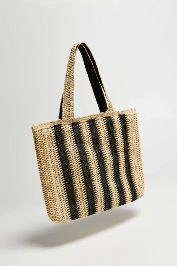 Marisse Marisse Large Striped Bag