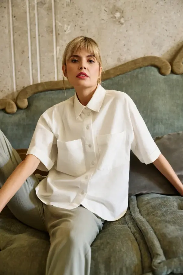 Marisse Marisse Oversized White Shirt