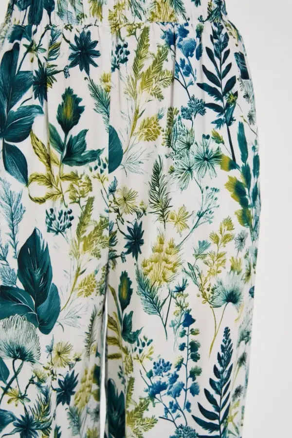 Marisse Marisse Patterned White Culottes