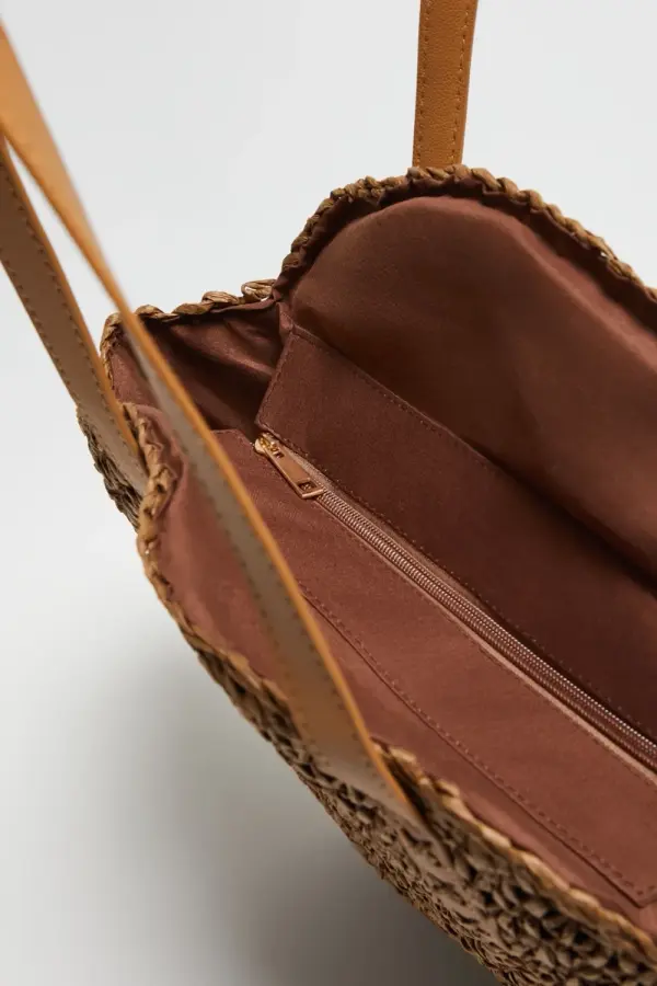 Marisse Marisse Round Brown Bag