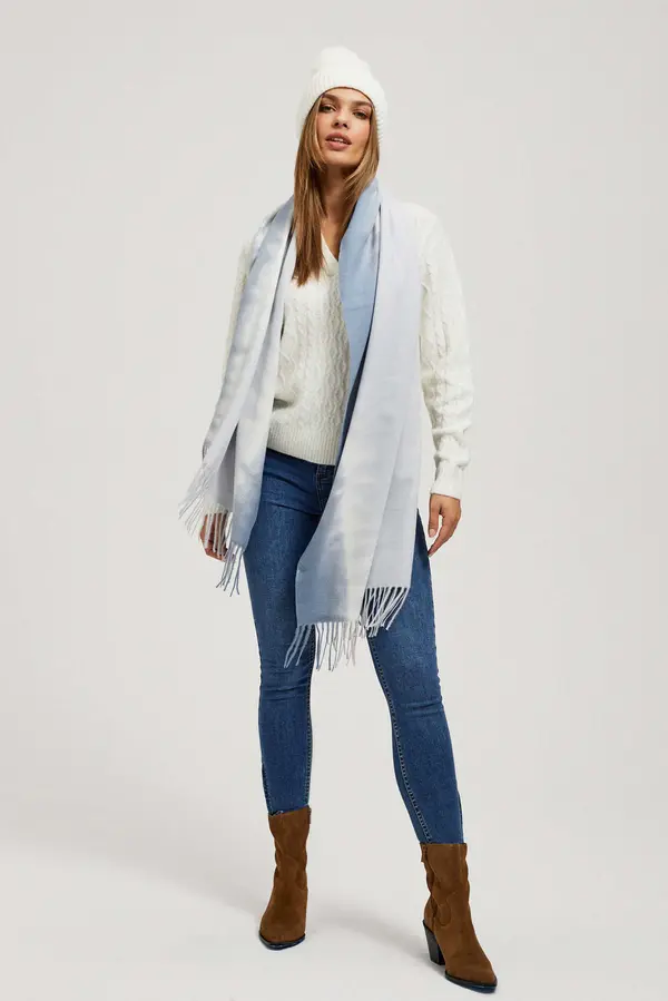 Marisse Marisse Scarf With Delicate Fringes