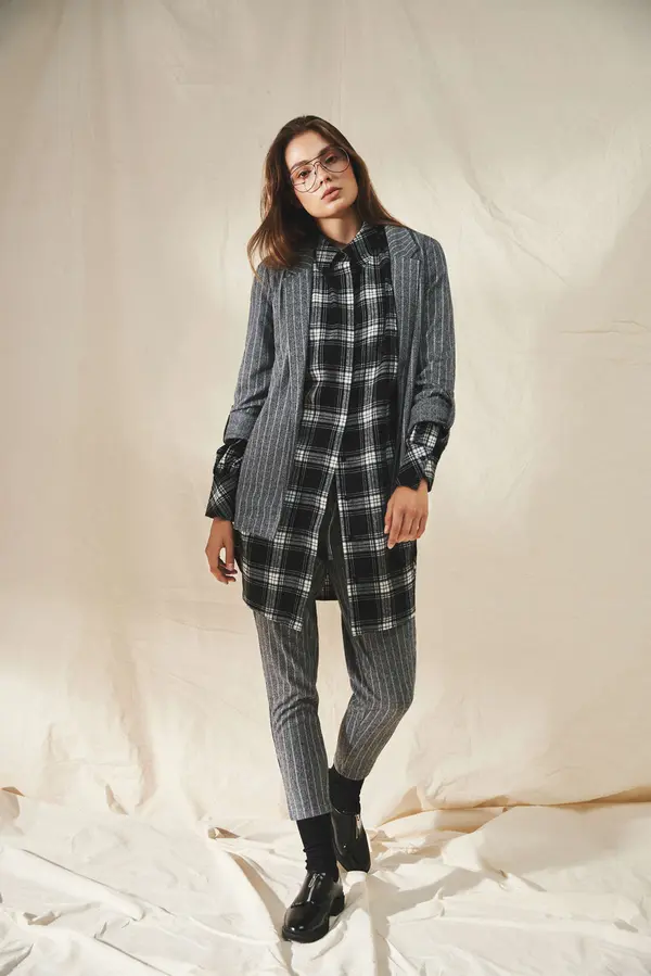 Marisse Marisse Shirt Dress With Tie Z-Su-3615 Black