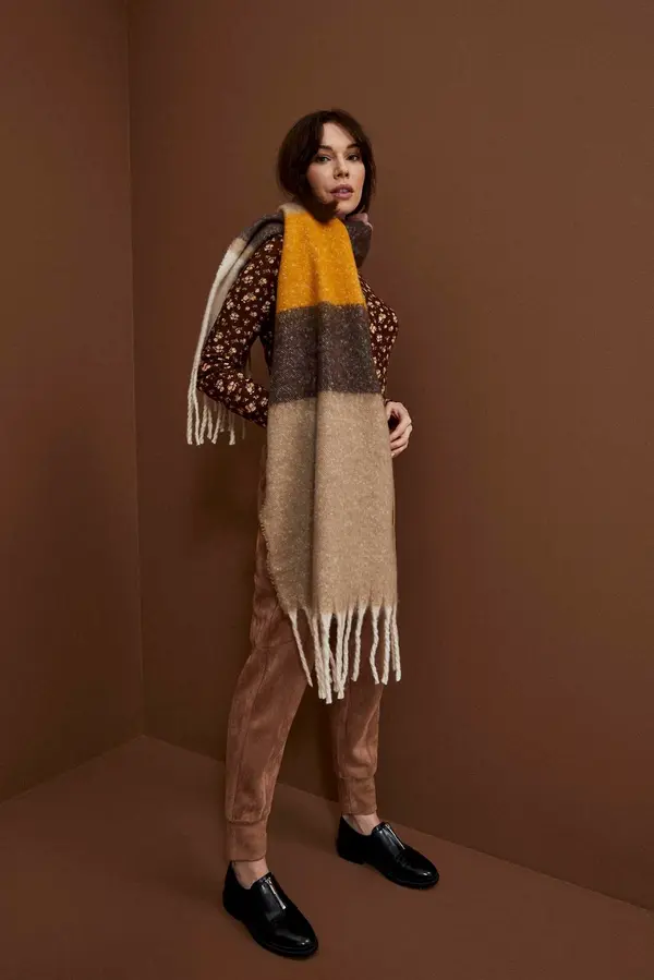 Marisse Marisse Striped scarf