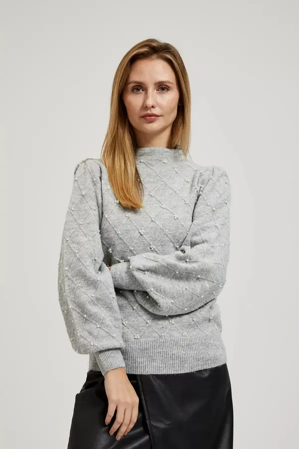 Marisse Marisse Sweater With Puffy Sleeves