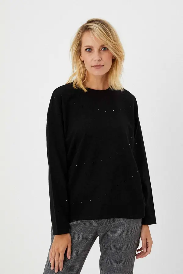 Marisse Marisse Sweatshirt Z-Bl-3620 Black