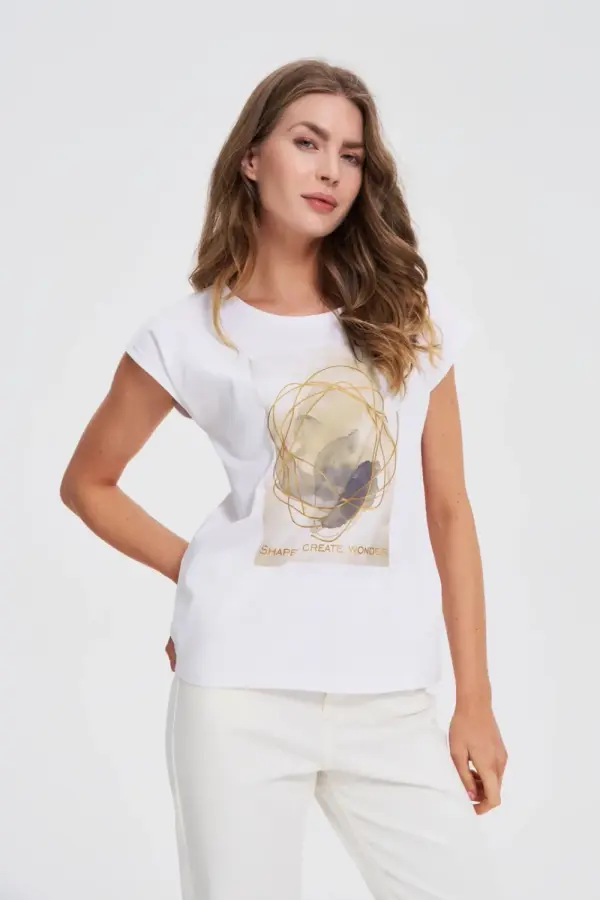 Marisse Marisse T-Shirt With White Print
