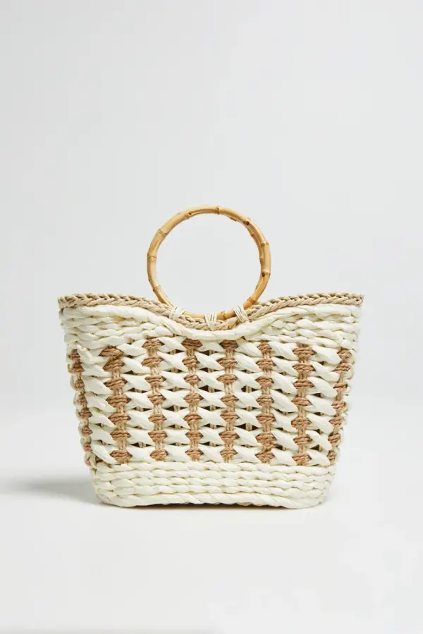 Marisse Marisse White Basket Bag