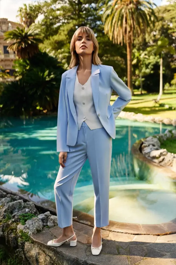 Marisse Marisse Women's Jacket L-Mr-4608 L.Blue