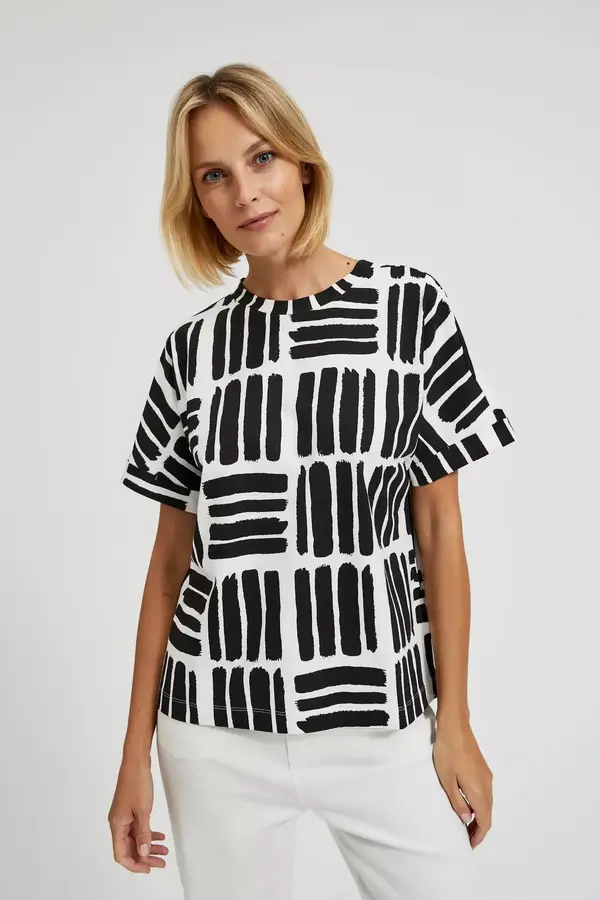 Marisse Marisse Women's Blouse L-Ts-4320 Off White