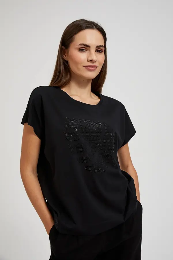Marisse Marisse Women's Blouse L-Ts-4370 Black