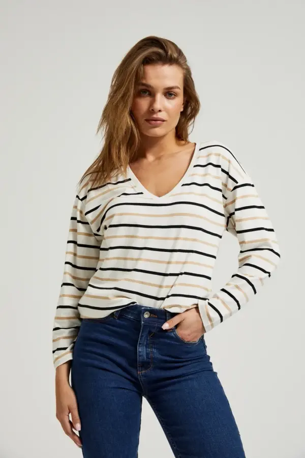 Marisse Marisse Women's Blouse Z-Ts-4503 Off White