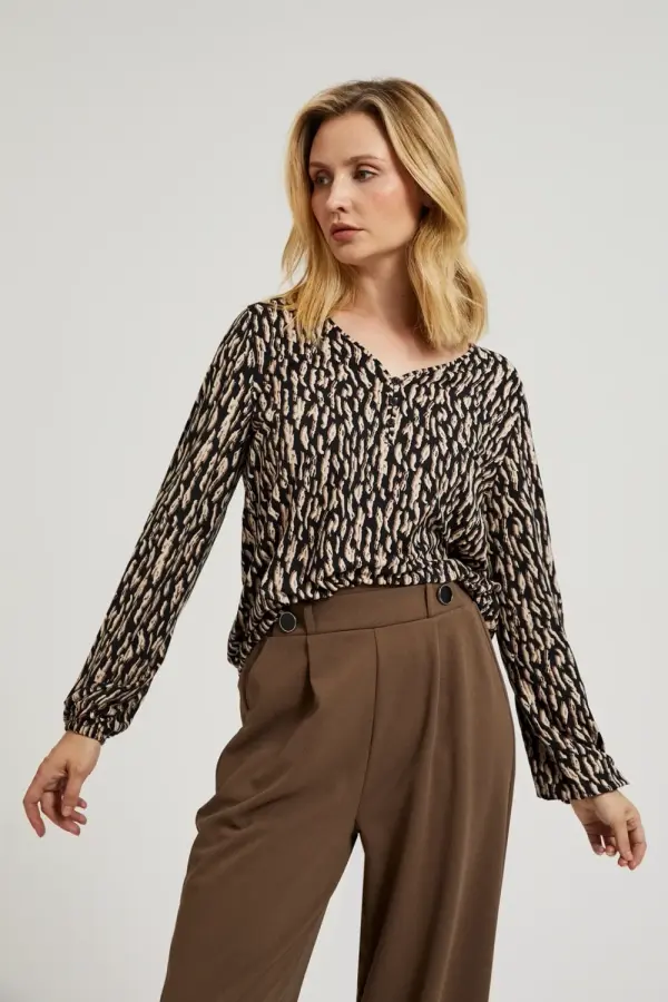 Marisse Marisse Women's Blouse Z-Ts-4510 Brown