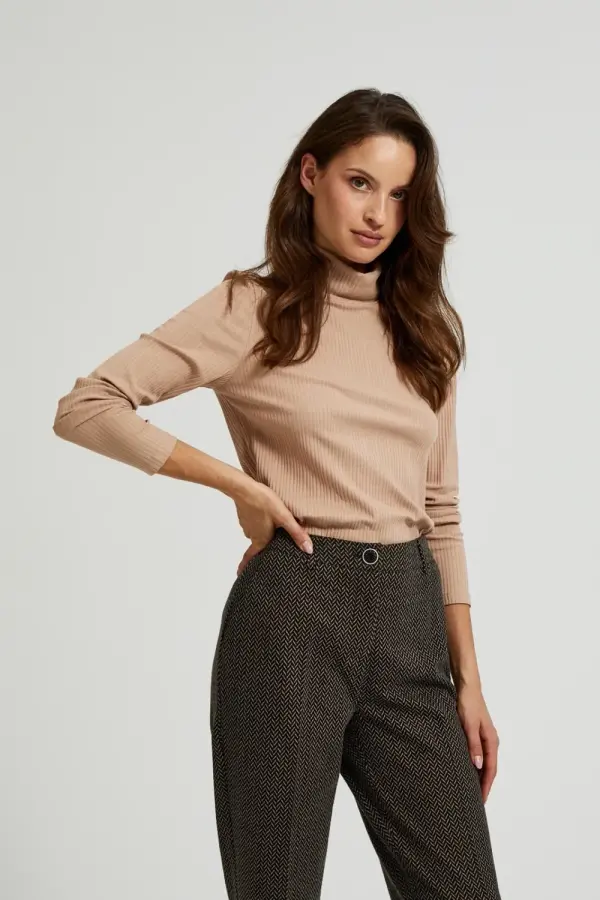 Marisse Marisse Women's Blouse Z-Ts-4514 L.Brown