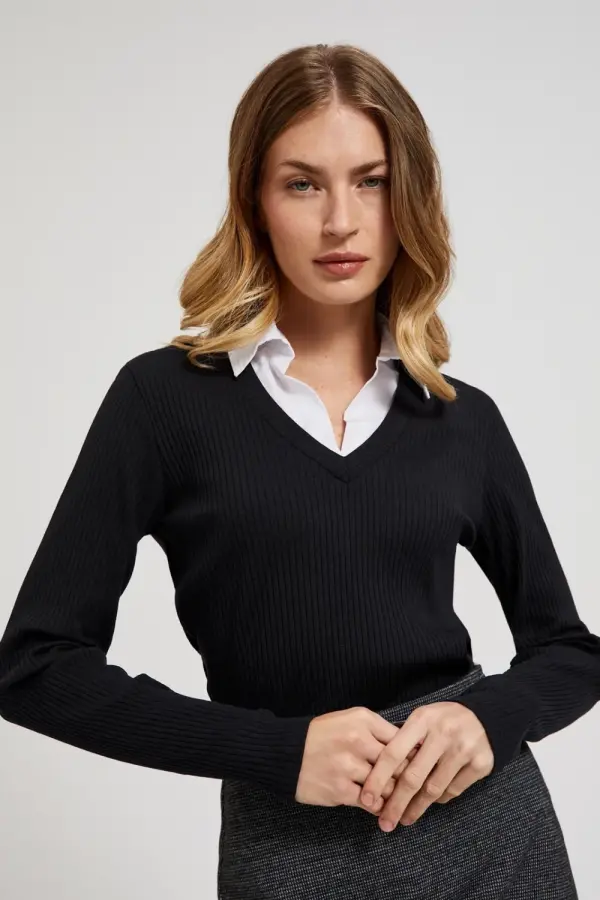 Marisse Marisse Women's Blouse Z-Ts-4523 Black