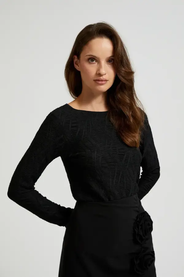 Marisse Marisse Women's Blouse Z-Ts-4524 Black