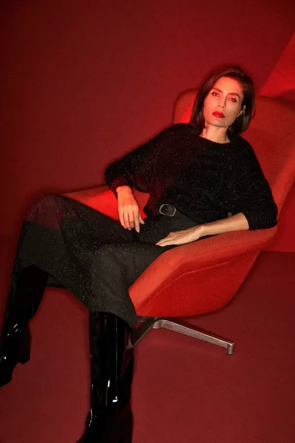 Marisse Marisse Women's Blouse Z-Ts-4532 Black