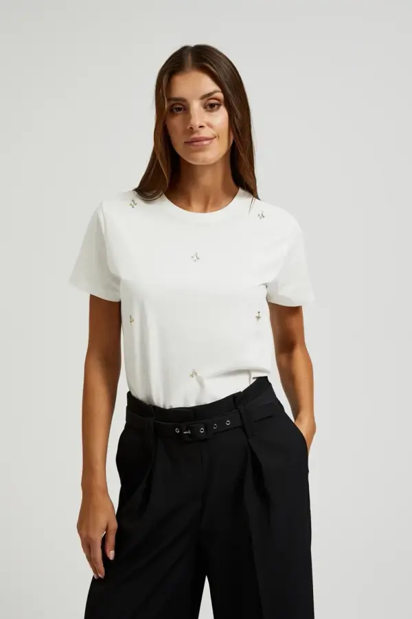 Marisse Marisse Women's Blouse Z-Ts-4538 Off White