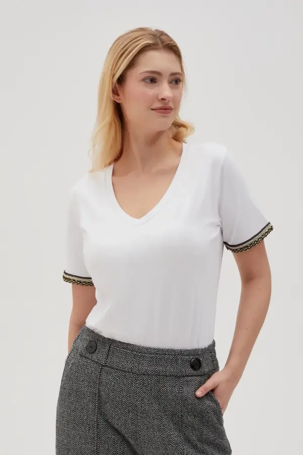 Marisse Marisse Women's Blouse Z-Ts-4540 White