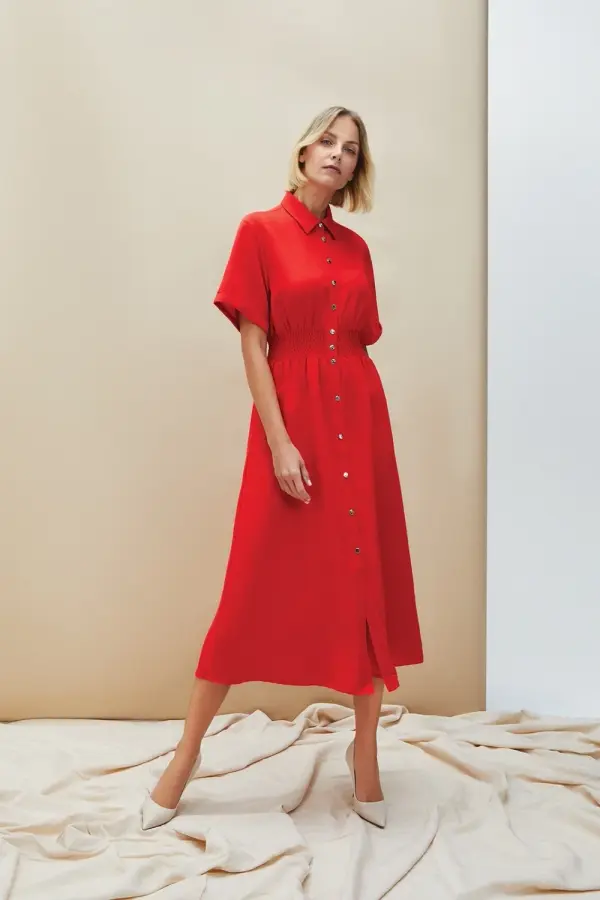 Marisse Marisse Women's Dress L-Su-4614 Red