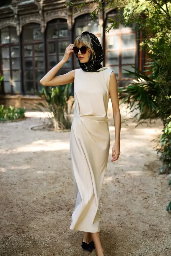 Marisse Marisse Women's Dress L-Su-4636 L.Beige