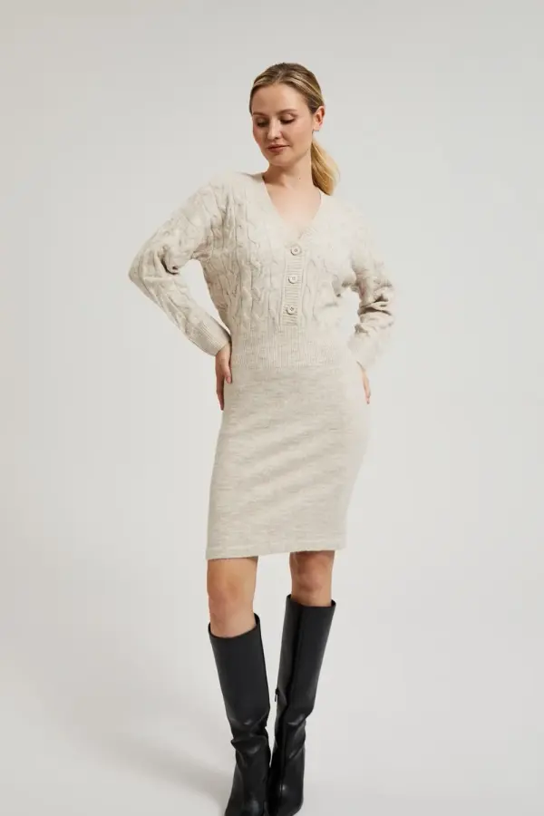 Marisse Marisse Women's Dress Z-Su-4523 Beige Mel