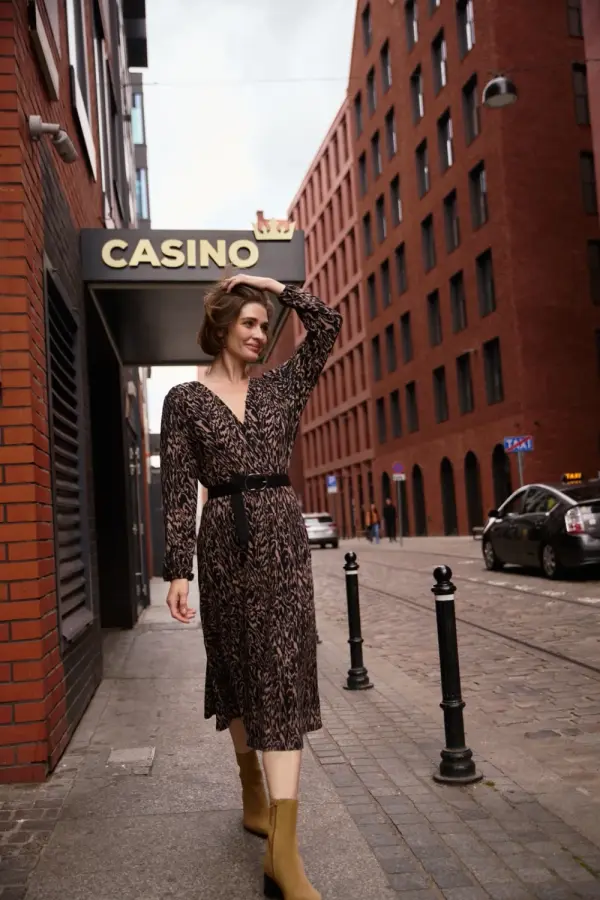 Marisse Marisse WOMEN'S DRESS Z-SU-4805 COFFEE