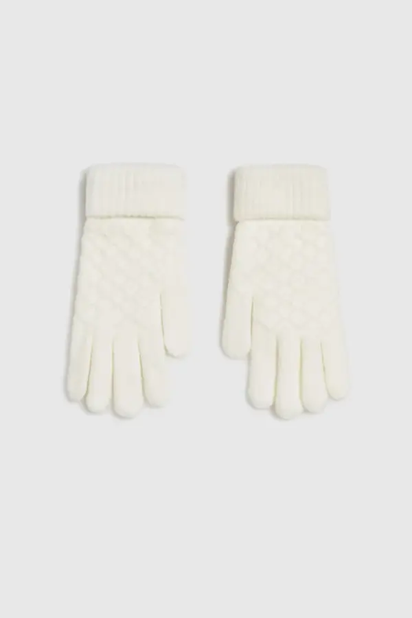Marisse Marisse Women's Gloves Z-Re-4502 Off White