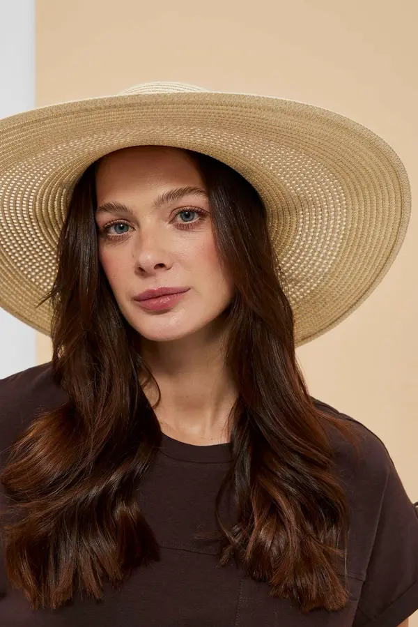 Marisse Marisse Women's Hat L-Cz-4003 L.Beige