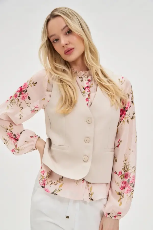 Marisse Marisse Women's Jacket L-Ka-4615 L.Beige