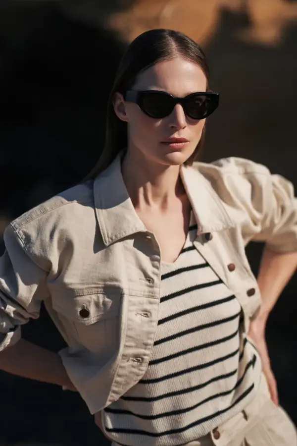 Marisse Marisse Women's Jacket L-Ku-4322 L.Beige