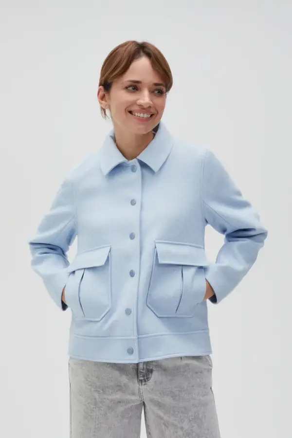 Marisse Marisse Women's Jacket L-Ku-4607 Blue Mel