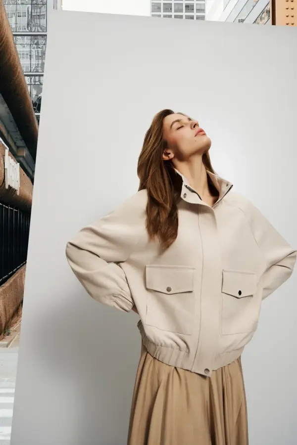 Marisse Marisse Women's Jacket L-Ku-4613 L.Beige