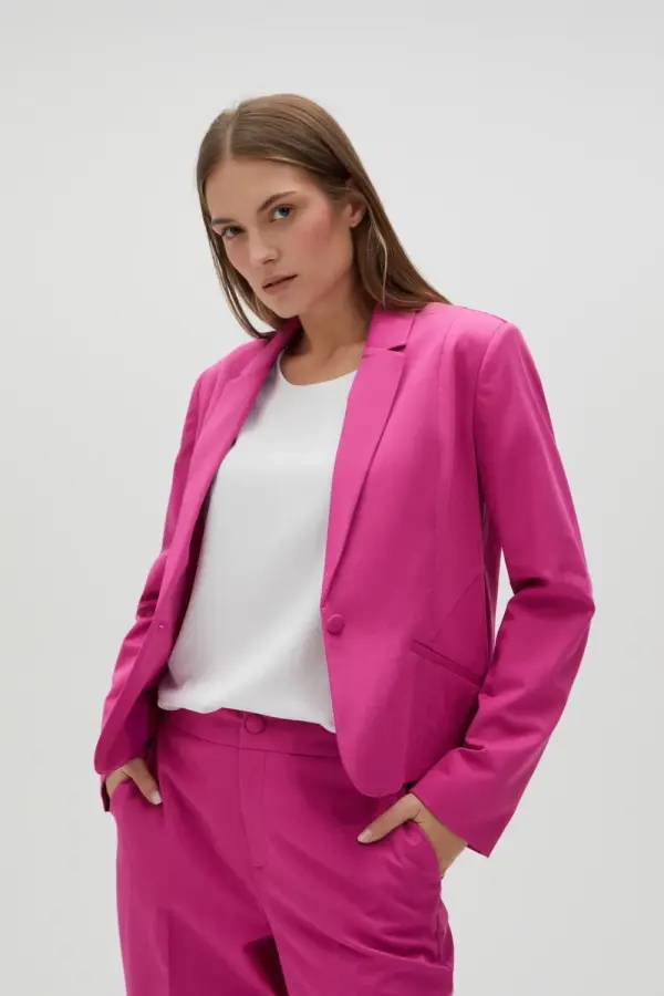 Marisse Marisse Women's Jacket L-Mr-4606 Fuchsia