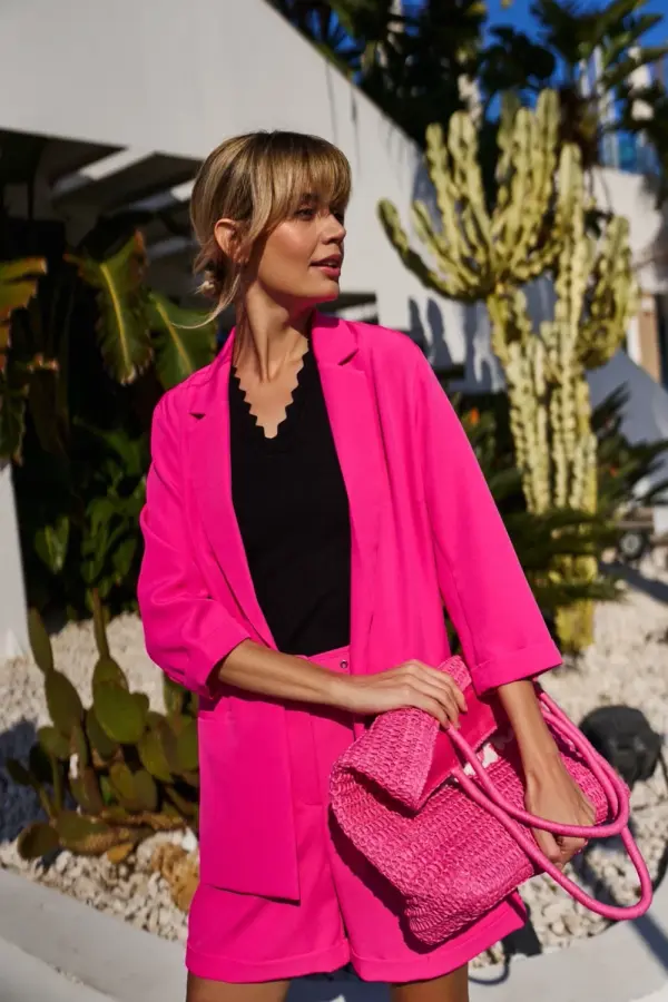 Marisse Marisse Women's Jacket L-Mr-4612 Pink