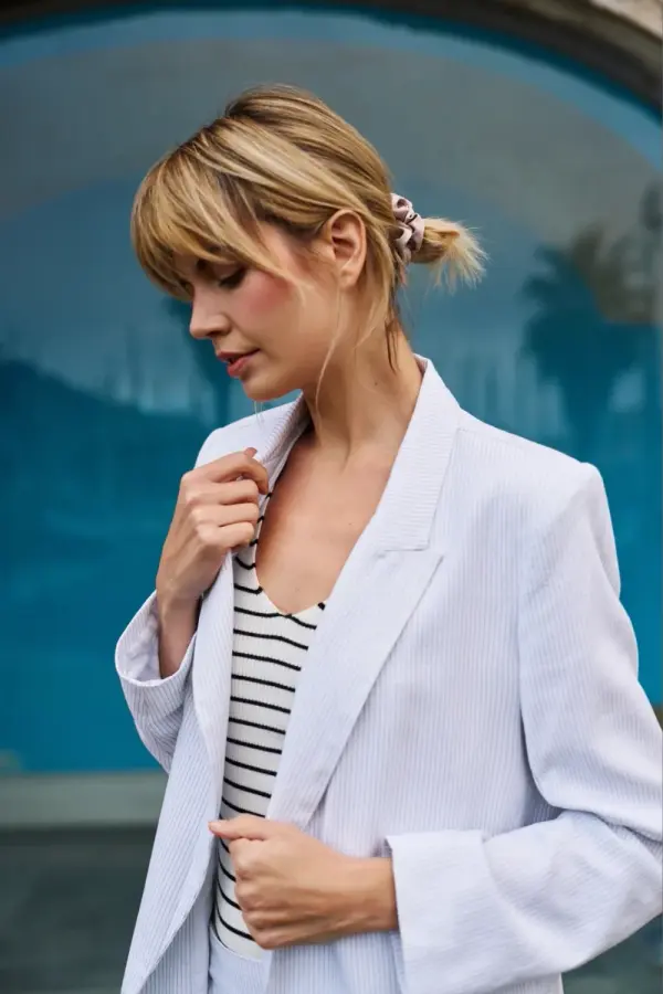 Marisse Marisse Women's Jacket L-Mr-4616 White