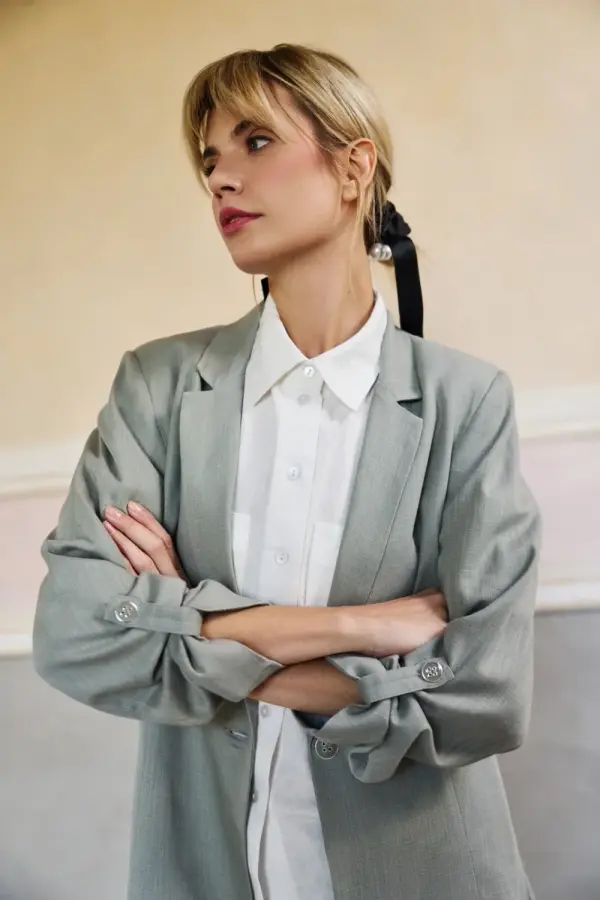 Marisse Marisse Women's Jacket L-Mr-4617 Olive