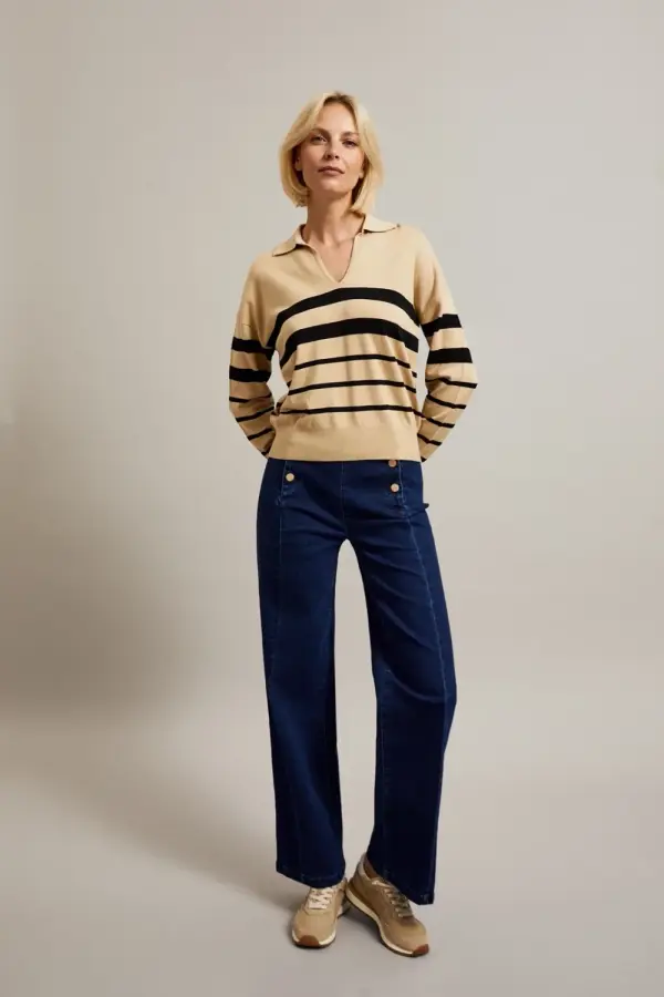 Marisse Marisse Women's Jeans Z-Je-4500 Dark Navy