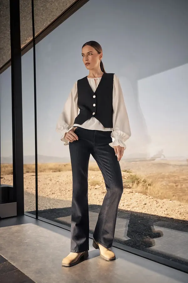 Marisse Marisse Women's Jeans Z-Je-4501 Dark Navy