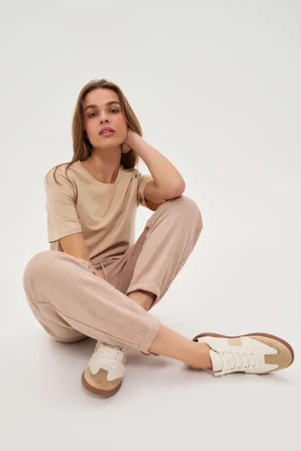 Marisse Marisse WOMEN'S JOGGING PANTS Z-DR-4800 L.BROWN MEL