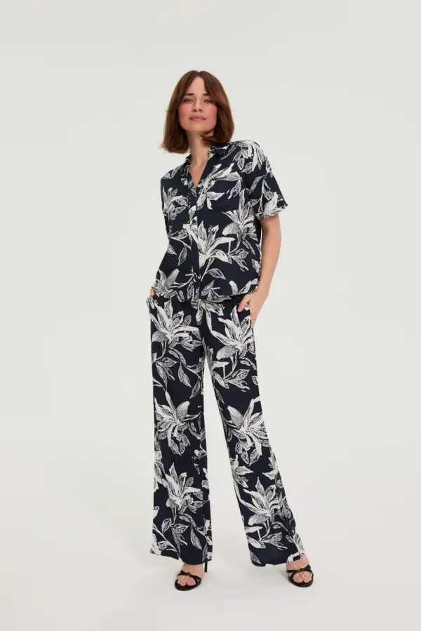 Marisse Marisse Women's Pants L-Sp-4939 D.Navy