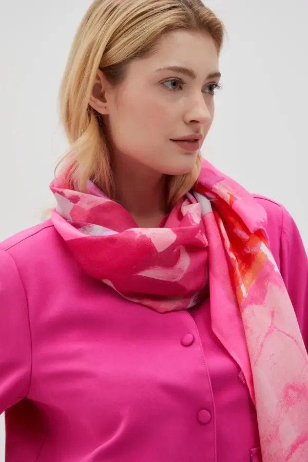 Marisse Marisse Women's Scarf L-Sz-4603 Pink